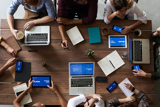 an office meeting