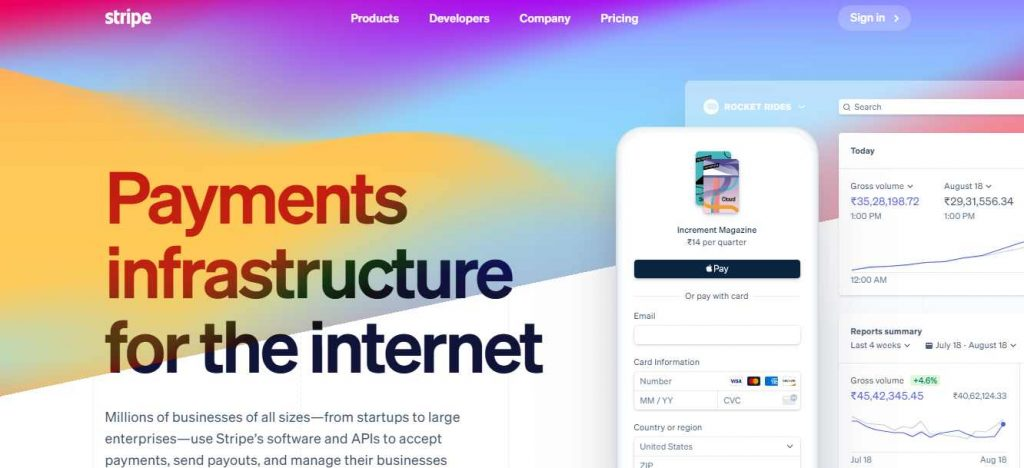 payment infrastructure illistration image
