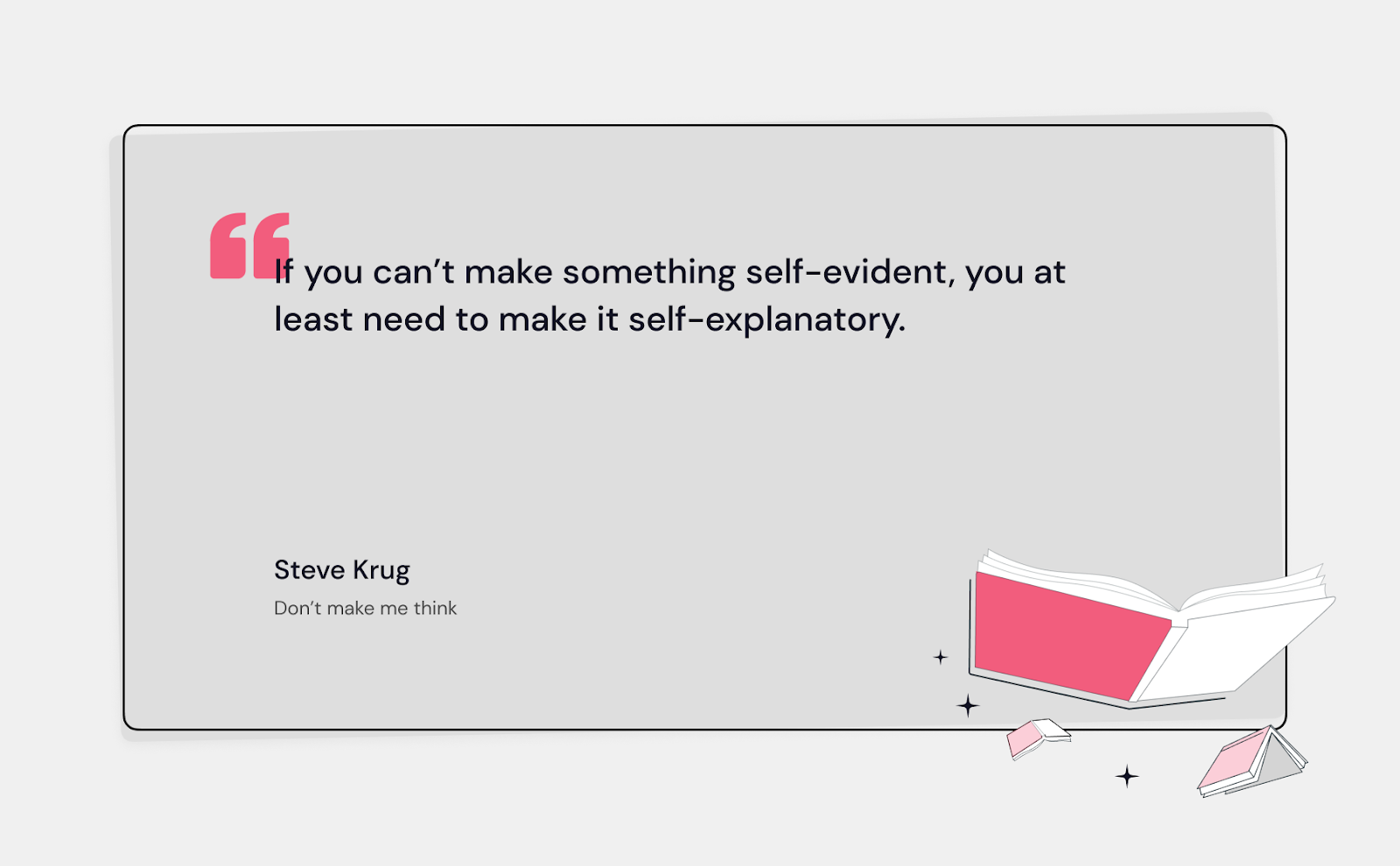 A quote from Don’t make me think