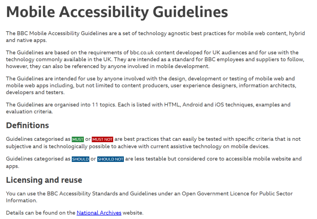 mobile-accessibility-guidelines