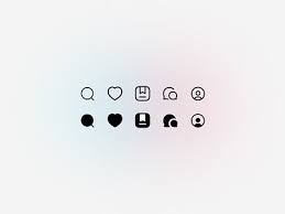 Flat minimalist UI icon set with simple black line symbols