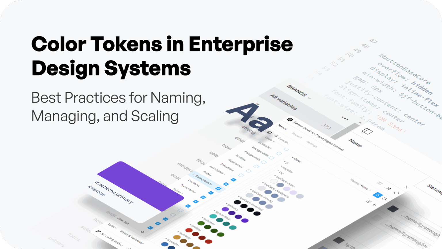 Design Tokens Framework: Scale Enterprise UI Systems