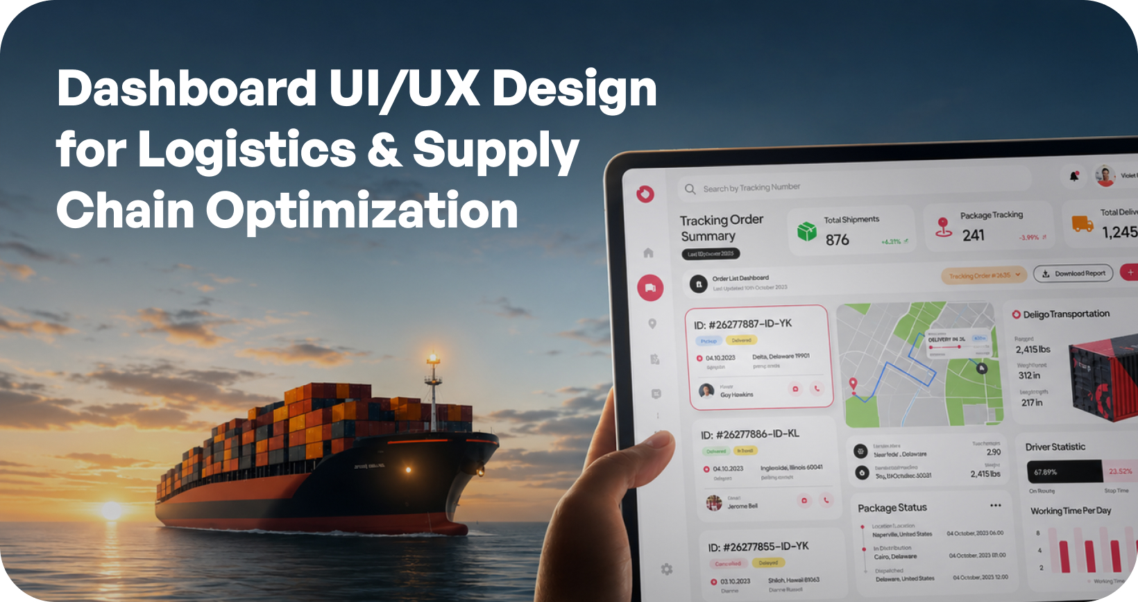 The $2 Trillion Logistics Industry Needs Smarter Dashboard Design! Here’s How UI/UX Can Help