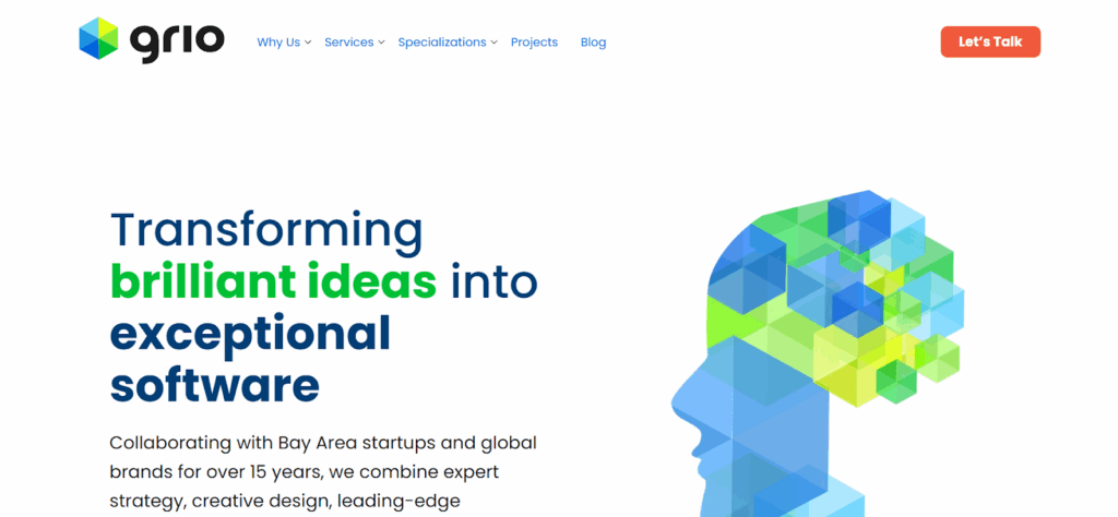 Grio website's home page