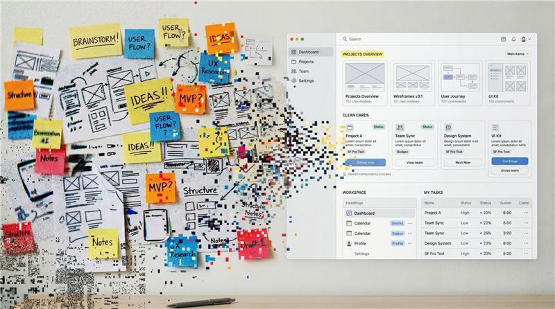 Illustration of the user experience design process