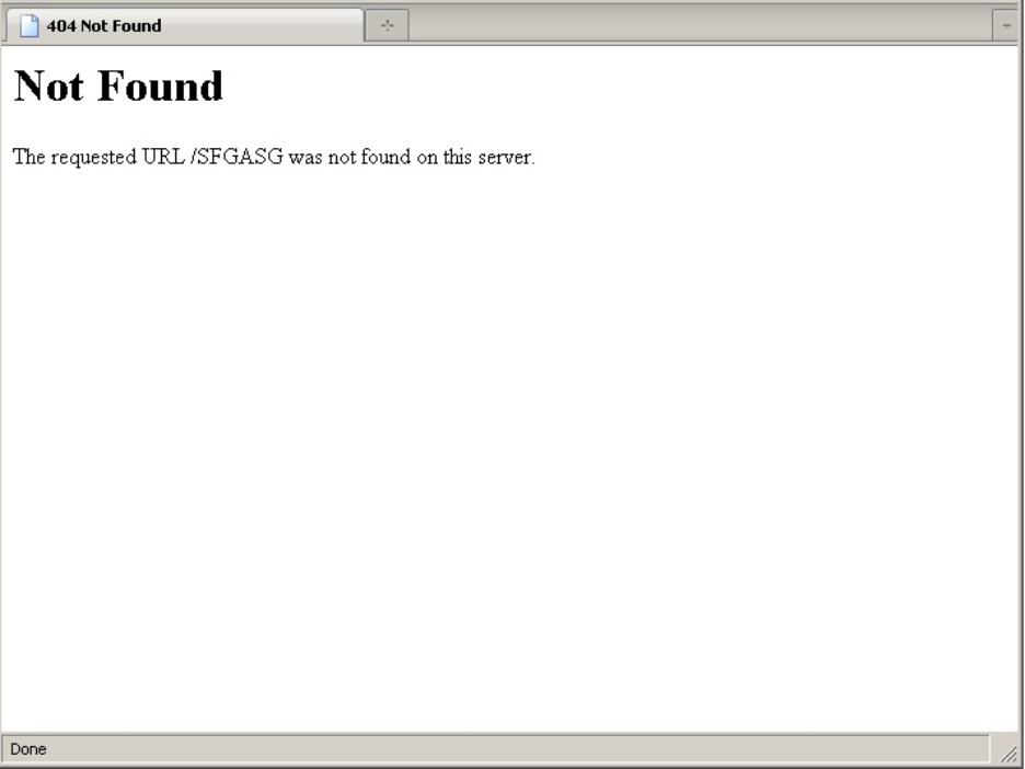 error page design of Apache 