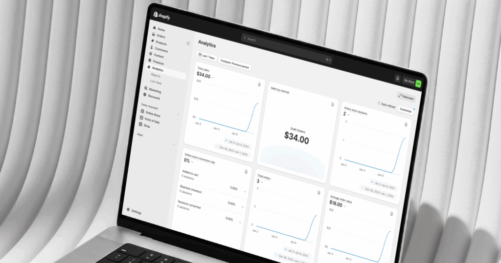 Shopify merchant dashboard built for merchants to see and act instantly.