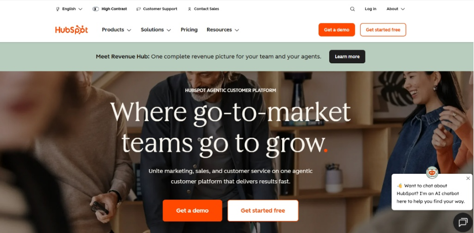 Hubspot landing page CTA placement