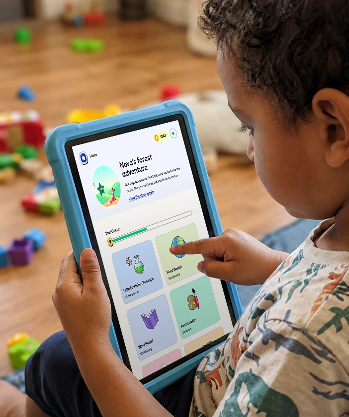 Creating a calm e-learning app